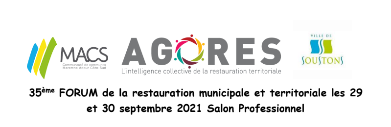 Bannière du 35ème Forum AGORES, Soustons, 29 et 30 septembre 2021