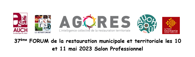 Bannière du 37ème Forum AGORES, Auch, 10 et 11 mai 2023
